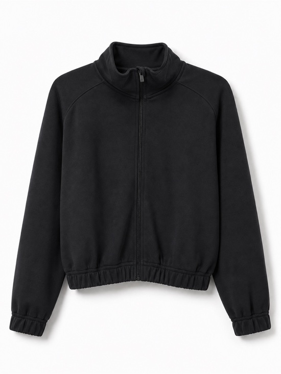 all in motion Jackets & Blazers - All in Motion • Black NWT Sandwash Full Zip Jacket (discontinued style)